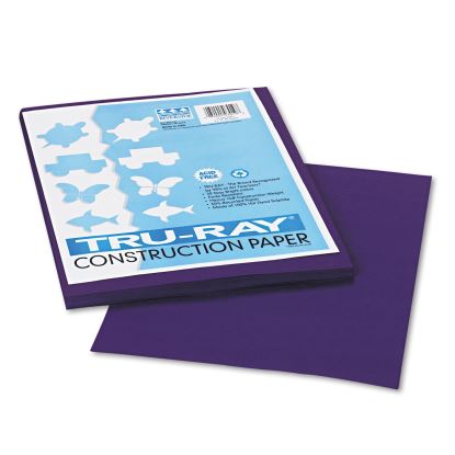 Tru-Ray Construction Paper, 76 lb Text Weight, 9 x 12, Purple, 50/Pack1