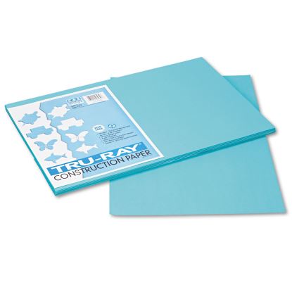 Tru-Ray Construction Paper, 76 lb Text Weight, 12 x 18, Turquoise, 50/Pack1
