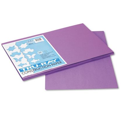 Tru-Ray Construction Paper, 76 lb Text Weight, 12 x 18, Violet, 50/Pack1