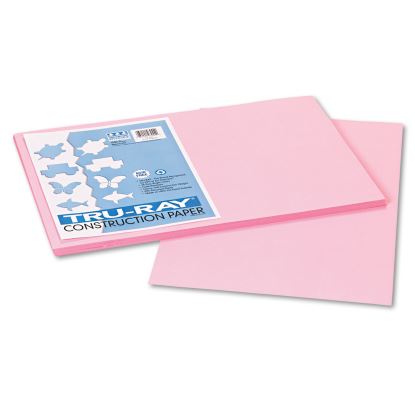 Tru-Ray Construction Paper, 76lb, 12 x 18, Pink, 50/Pack1