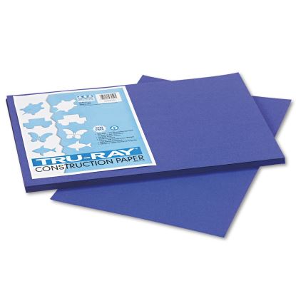 Tru-Ray Construction Paper, 76 lb Text Weight, 12 x 18, Royal Blue, 50/Pack1