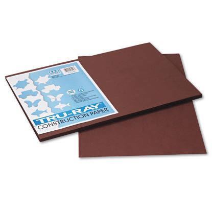 Tru-Ray Construction Paper, 76lb, 12 x 18, Dark Brown, 50/Pack1