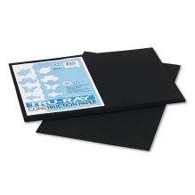 Tru-Ray Construction Paper, 76lb, 12 x 18, Black, 50/Pack1