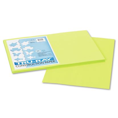 Tru-Ray Construction Paper, 76 lb Text Weight, 12 x 18, Brilliant Lime, 50/Pack1