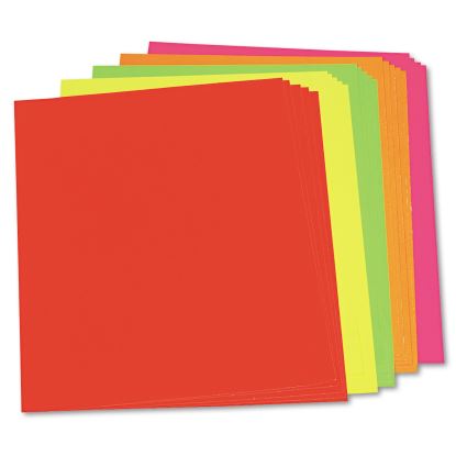 Neon Color Poster Board, 22 x 28, Lemon, Lime, Orange, Pink, Red, 25/Carton1