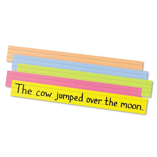Sentence Strips, 24 x 3, Assorted Bright Colors, 100/Pack1
