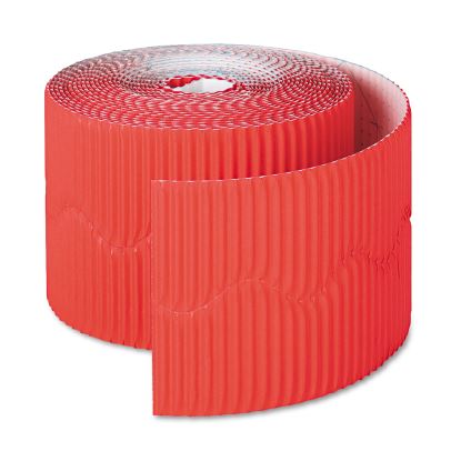 Bordette Decorative Border, 2.25" x 50 ft Roll, Flame Red1