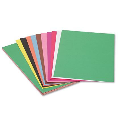 Construction Paper, 58 lb Text Weight, 12 x 18, Assorted, 50/Pack1
