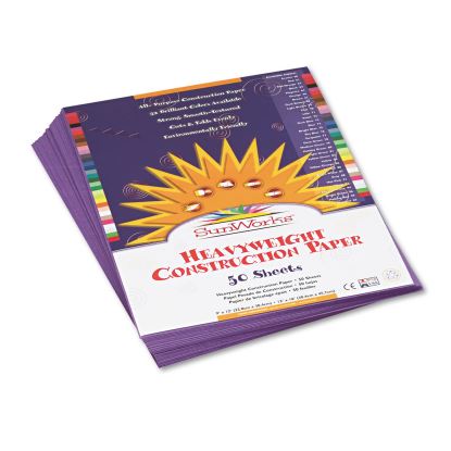Construction Paper, 58 lb Text Weight, 9 x 12, Violet, 50/Pack1