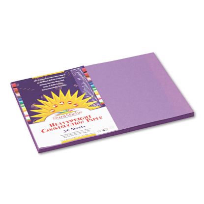 Construction Paper, 58 lb Text Weight, 12 x 18, Violet, 50/Pack1