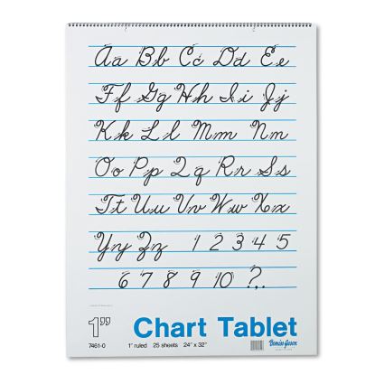 Chart Tablets, Presentation Format (1" Rule), 25 White 24 x 32 Sheets1