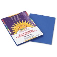 Construction Paper, 58lb, 9 x 12, Bright Blue, 50/Pack1