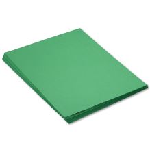 Construction Paper, 58 lb Text Weight, 18 x 24, Holiday Green, 50/Pack1