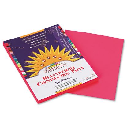 Construction Paper, 58lb, 9 x 12, Hot Pink, 50/Pack1