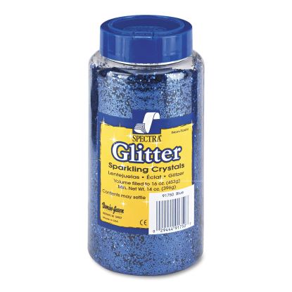 Spectra Glitter, 0.04 Hexagon Crystals, Blue, 16 oz Shaker-Top Jar1