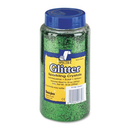 Spectra Glitter, 0.04 Hexagon Crystals, Green, 16 oz Shaker-Top Jar1