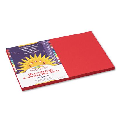Construction Paper, 58lb, 12 x 18, Red, 50/Pack1