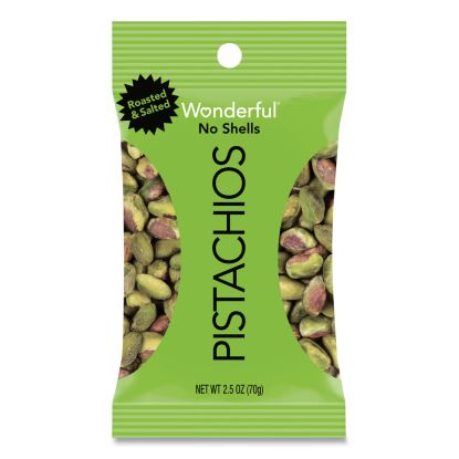 Wonderful Pistachios, Dry Roasted and Salted, 2.5 oz, 8/Box1