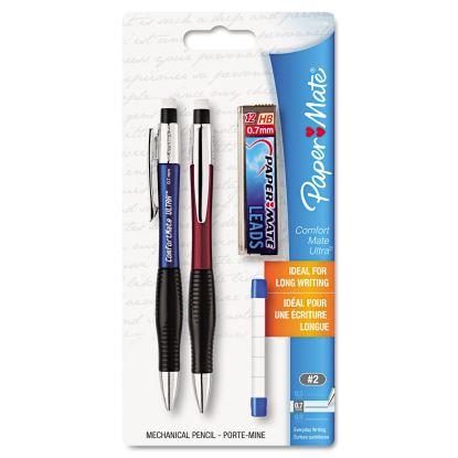 ComfortMate Ultra Pencil Starter Set, 0.7 mm, HB (#2.5), Black Lead, Assorted Barrel Colors, 2/Pack1