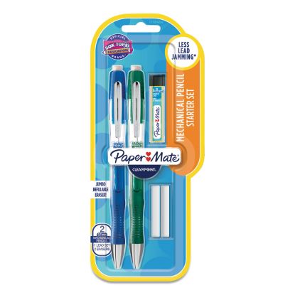 Clearpoint Elite Mechanical Pencils, 0.7 mm, HB (#2), Black Lead, Blue and Green Barrels, 2/Pack1