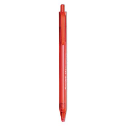 InkJoy 100 RT Ballpoint Pen, Retractable, Medium 1 mm, Red Ink, Red Barrel, Dozen1