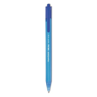 InkJoy 100 RT Ballpoint Pen, Retractable, Medium 1 mm, Blue Ink, Blue Barrel, Dozen1