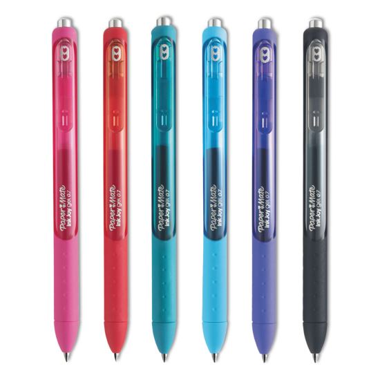 InkJoy Gel Pen, Retractable, Medium 0.7 mm, Assorted Ink and Barrel Colors, 6/Pack1