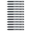 InkJoy Gel Pen, Retractable, Medium 0.7 mm, Black Ink, Black Barrel, Dozen2