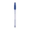 InkJoy 50ST Ballpoint Pen, Stick, Medium 1 mm, Blue Ink, Clear Barrel, Dozen1