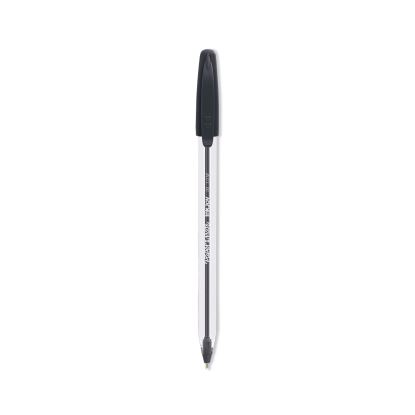 InkJoy 50ST Ballpoint Pen, Stick, Medium 1 mm, Black Ink, White/Black Barrel, 60/Pack1