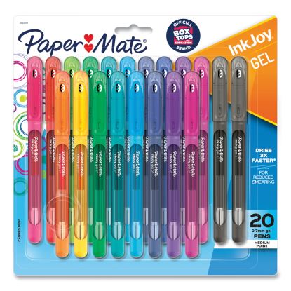 InkJoy Gel Pen, Stick, Medium 0.7 mm, Assorted Ink and Barrel Colors, 20/Pack1