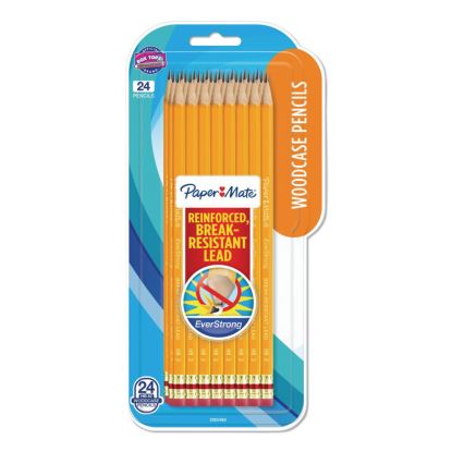 EverStrong #2 Pencils, HB (#2), Black Lead, Yellow Barrel, 24/Pack1