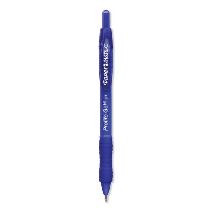 Profile Gel Pen, Retractable, Medium 0.7 mm, Blue Ink, Translucent Blue Barrel, 36/Pack1
