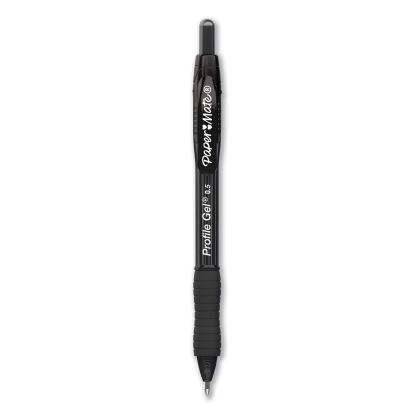 Profile Gel Pen, Retractable, Fine 0.5 mm, Black Ink, Translucent Black Barrel, 36/Pack1