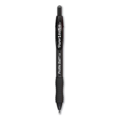 Profile Ballpoint Pen, Retractable, Medium 1 mm, Black Ink, Translucent Black Barrel, 36/Pack1
