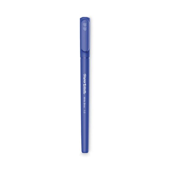 Write Bros. Ballpoint Pen Value Pack, Stick, Medium 1 mm, Blue Ink, Blue Barrel, 120/Pack1