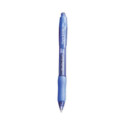 Profile Gel Pen, Retractable, Fine 0.5 mm, Blue Ink, Translucent Blue Barrel, Dozen1