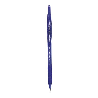 Profile Gel Pen, Retractable, Bold 1 mm, Blue Ink, Translucent Blue Barrel, Dozen1