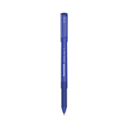 Write Bros. Grip Ballpoint Pen, Stick, Medium 1 mm, Blue Ink, Blue Barrel, Dozen1