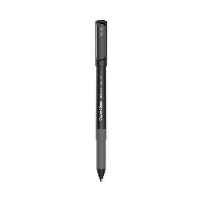 Write Bros. Grip Ballpoint Pen, Stick, Medium 1 mm, Black Ink, Black Barrel, Dozen1