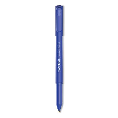 Write Bros. Ballpoint Pen, Stick, Fine 0.8 mm, Blue Ink, Blue Barrel, Dozen1