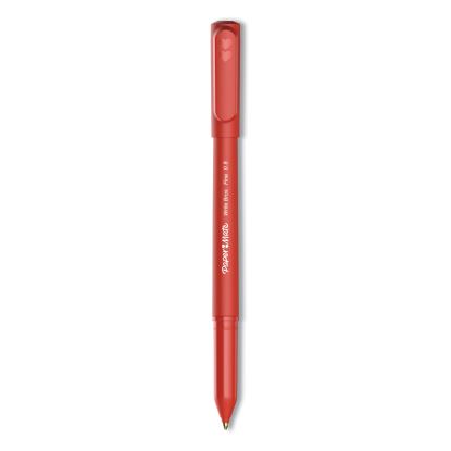 Write Bros. Ballpoint Pen, Stick, Fine 0.8 mm, Red Ink, Red Barrel, Dozen1