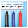 Write Bros. Ballpoint Pen, Stick, Fine 0.8 mm, Red Ink, Red Barrel, Dozen2
