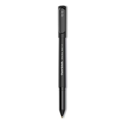 Write Bros. Ballpoint Pen, Stick, Bold 1.2 mm, Black Ink, Black Barrel, Dozen1