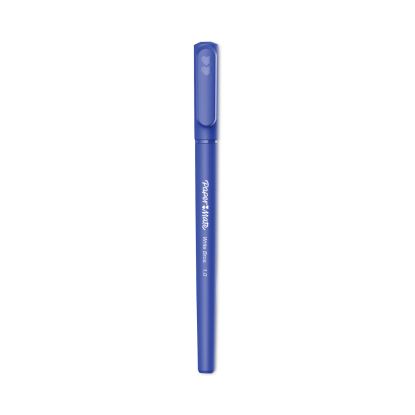 Write Bros. Ballpoint Pen, Stick, Medium 1 mm, Blue Ink, Blue Barrel, Dozen1