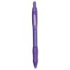 Profile Ballpoint Pen, Retractable, Bold 1.4 mm, Purple Ink, Purple Barrel, Dozen1