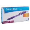 Profile Ballpoint Pen, Retractable, Bold 1.4 mm, Purple Ink, Purple Barrel, Dozen2