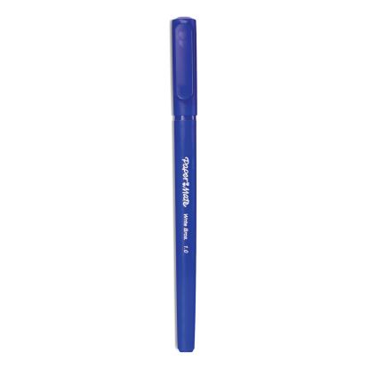 Write Bros. Ballpoint Pen Value Pack, Stick, Medium 1 mm, Blue Ink, Blue Barrel, 60/Pack1