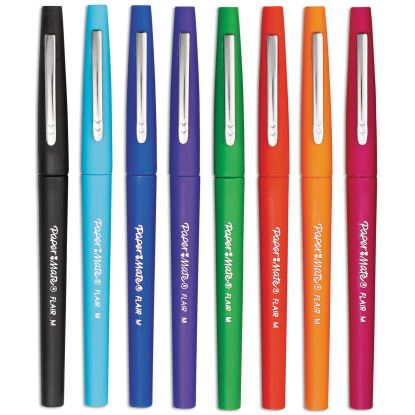 Point Guard Flair Felt Tip Porous Point Pen, Stick, Bold 1.4 mm, Assorted Ink and Barrel Colors, 48/Pack1