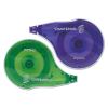 DryLine Correction Tape, Non-Refillable, Green/Purple Applicators, 0.17" x 472", 10/Pack1